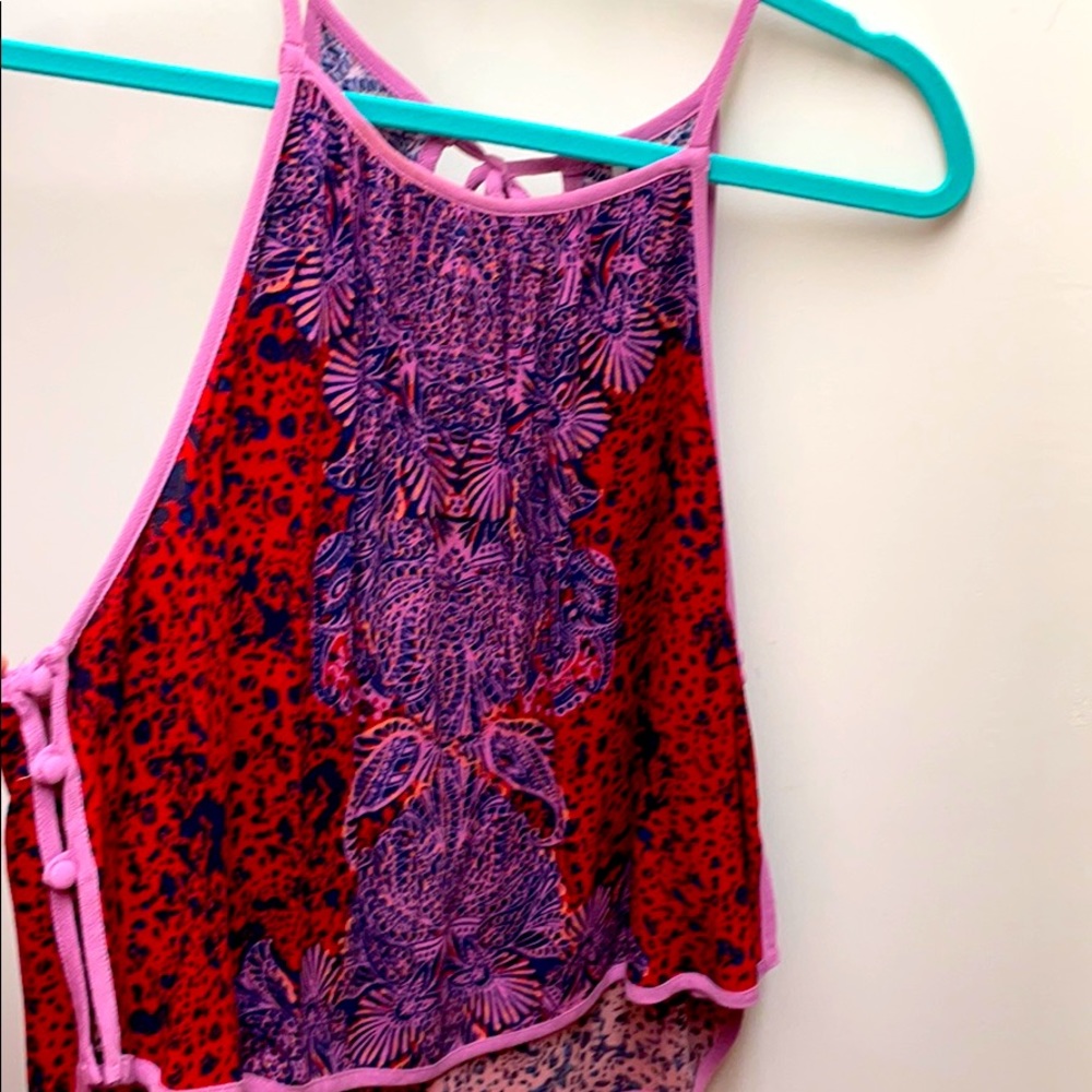 FREE PEOPLE flowy colorful top